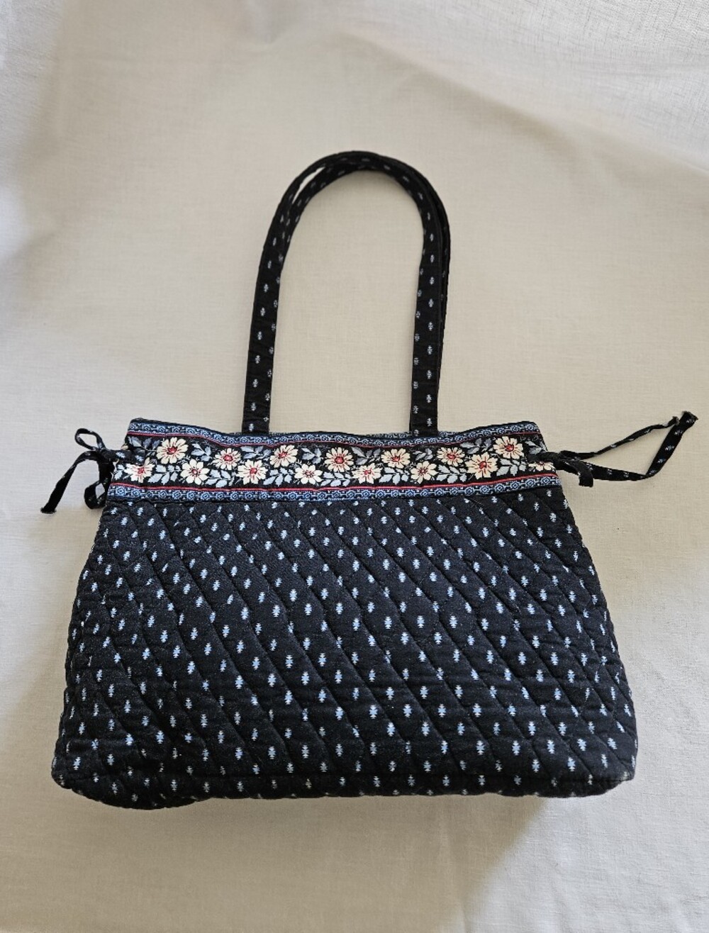 Vera Bradley Arctic Black Print Shoulder Bag
